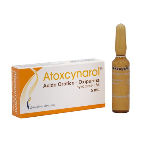 Atoxcynarol Oxipurina 12.5 Mg Ácido Orotico 12.5 Mg Caja X 1 Ampolla Solución Remo