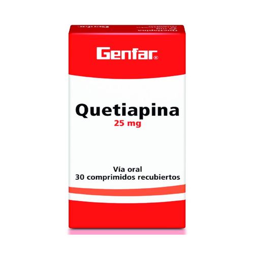 Quetiapina 25 Mg Caja X 30 Tabletas Genfar