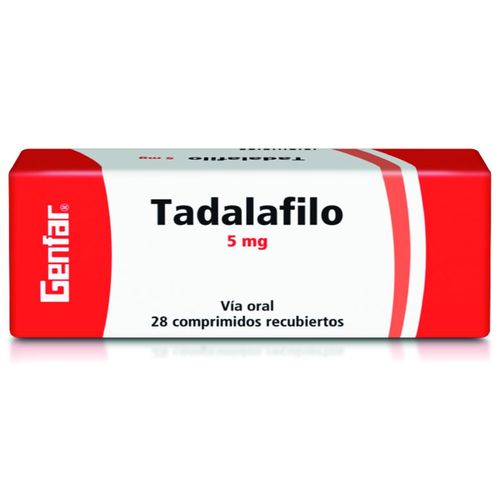 Tadalafilo 5 Mg Caja X 28 Tabletas Genfar