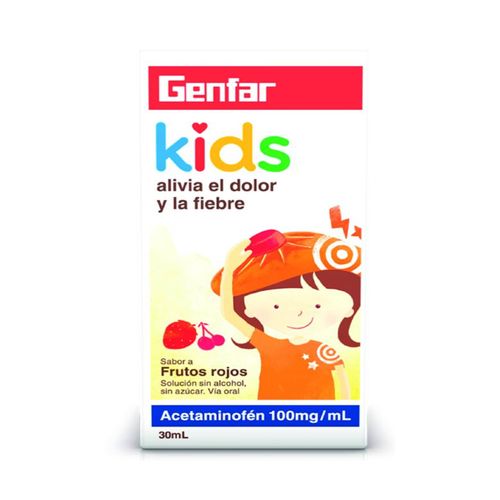 Acetaminofén Kids 100 Mg Frasco X 30 Ml Genfar