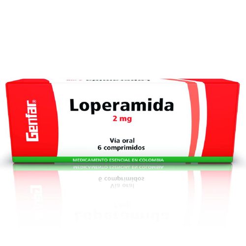 Loperamida 2 Mg Caja X 6 Comprimidos Genfar