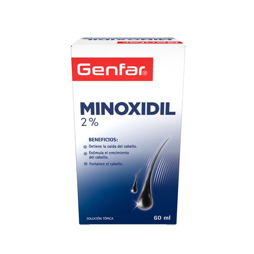 Minoxidil 2% Solución Frasco 60 Ml Genfar