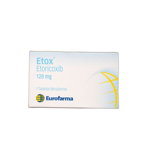 Etox Etoricoxib 120 Mg Caja X 7 Tabletas Eurofarma