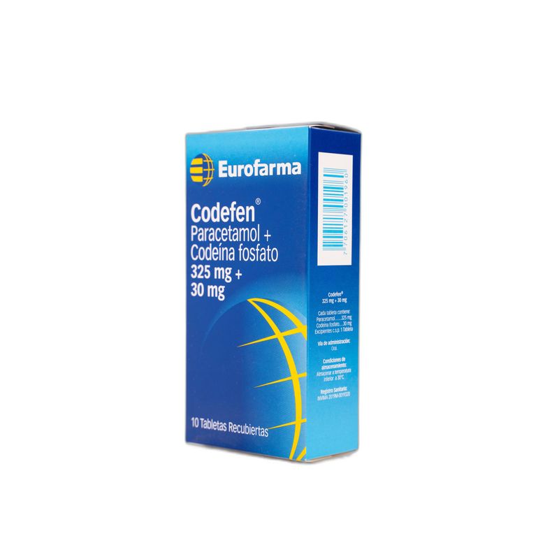 Codefen 325/30 mg 10 Tabletas Regulado