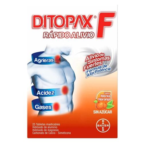 Ditopax F Caja X 25 Tabletas Eurofarma