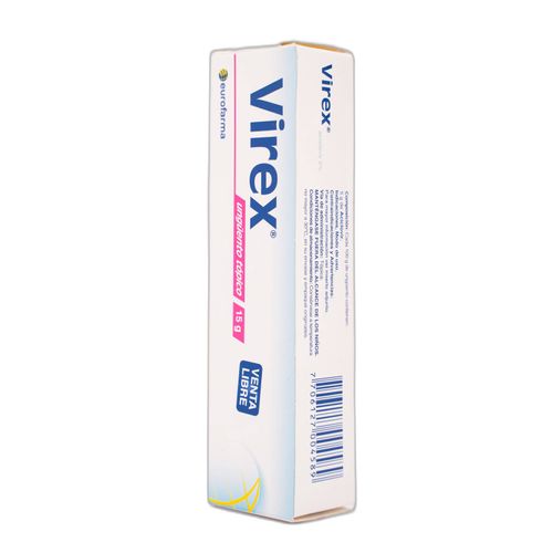 Virex Aciclovir 5 Gr Tubo X 15 Ünguento Tópico Eurofarma