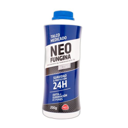 Neofungina Polvo Tópico Ácido Undecilenico 2 Gr Undecilenato Zinc 20 Gr Tarro X 200 Gr