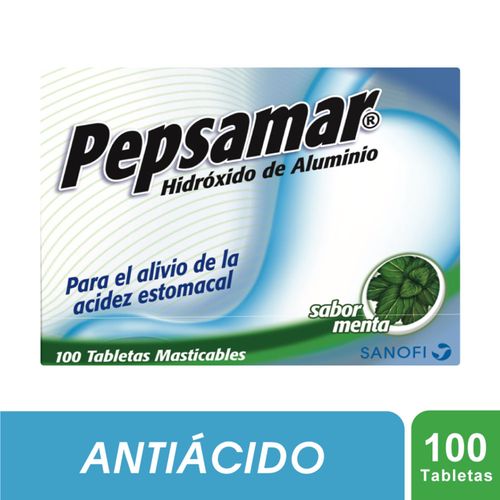Pepsamar Aluminio Hidroxido 234 Mg Caja X 100 Tabletas Eurofarma