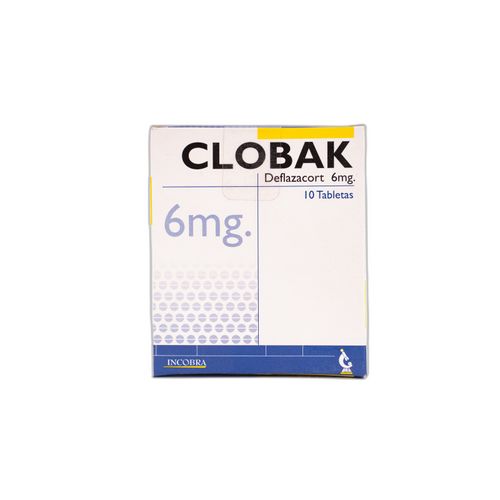 Clobak K Deflazacort 6 Mg Caja X 10 Tabletas Incobra
