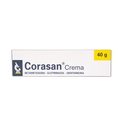 Corasan Betametasona Crema Tópica 0,05 Gr Clotrimazol 1 Gr Gentamicina 0,1 Gr Tubo X 40 Gr Incobra