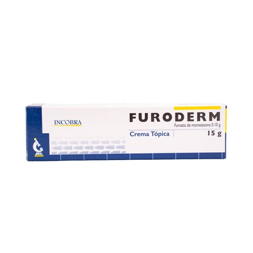 Furoderm Crema Tópica Furoato Mometasona 0.10 Gr Tubo X 15 Gr Incobra