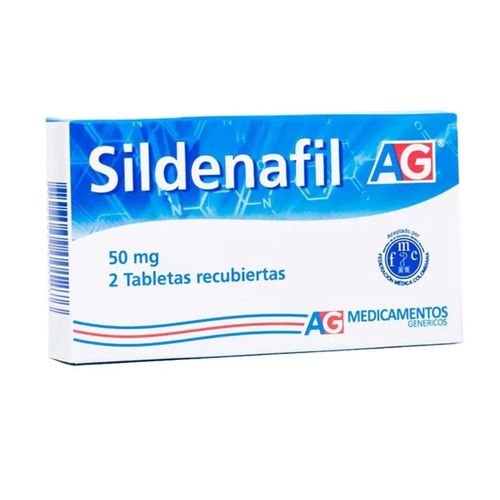 Sildenafil 50 Mg Caja X 2 Tabletas Ag