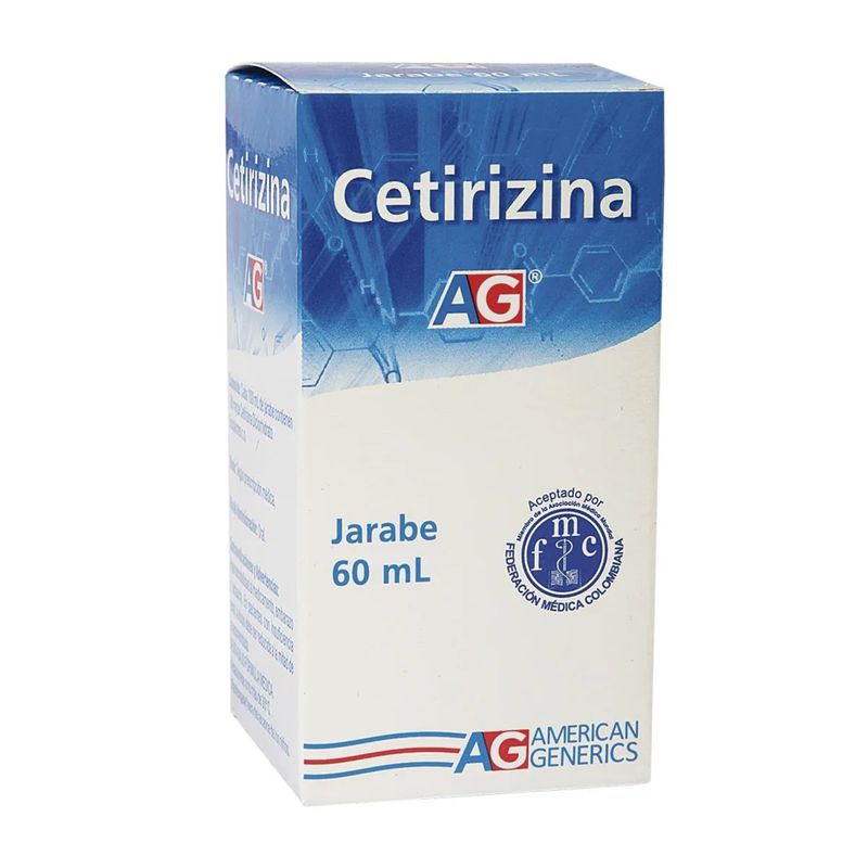 Cetirizina Jarabe Frasco X 60 Ml Ameg