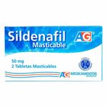 Sildenafil 50 Mg Caja 2 Tabletas Masticables Ag