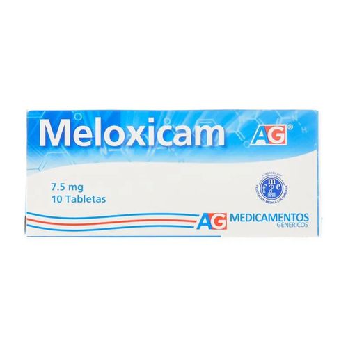 Meloxicam 7.5 Mg Caja X 10 Tabletas Ag