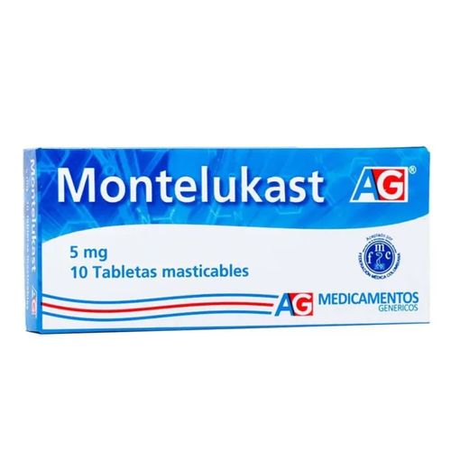 Montelukast 5 Mg Caja X 10 Tabletas Ag