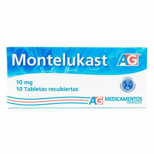 Montelukast 10 Mg Caja X 10 Tabletas Ag