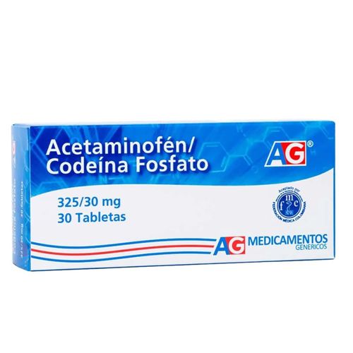 Acetaminofén Codeína 325/30 Mg Caja X 30 Tabletas American Generics