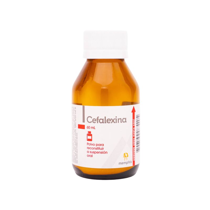 Cefalexina Susp 250 Mg Frasco X 60 Ml Memphis