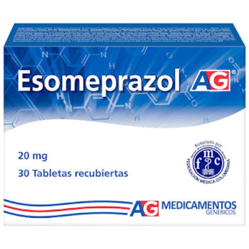 Esomeprazol 20 Mg Caja X 30 Tabletas Ag