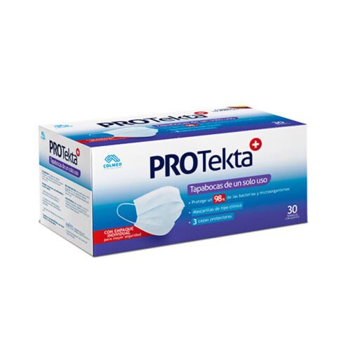 Tapabocas Protekta Emp Indiv Blanco Caja X 30 Unidades Rymco
