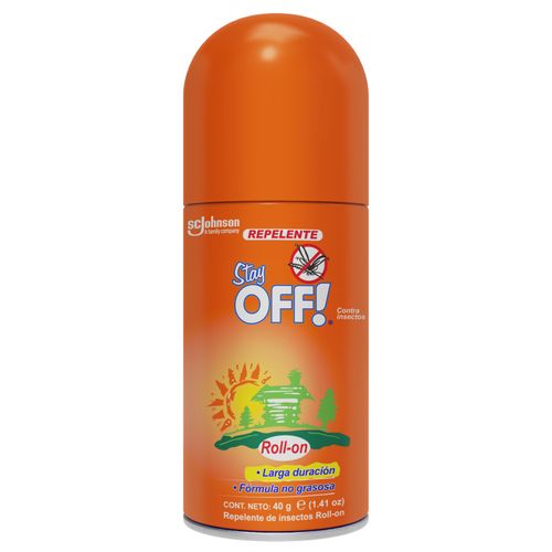 Repelente Stay Off Roll On Adulto Frasco X 40 Gr Johnson