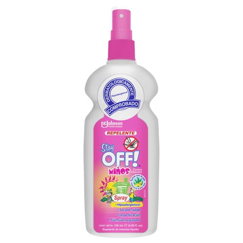 Repelente Stay Off Spray Nino Frasco X 120 Ml Johnson