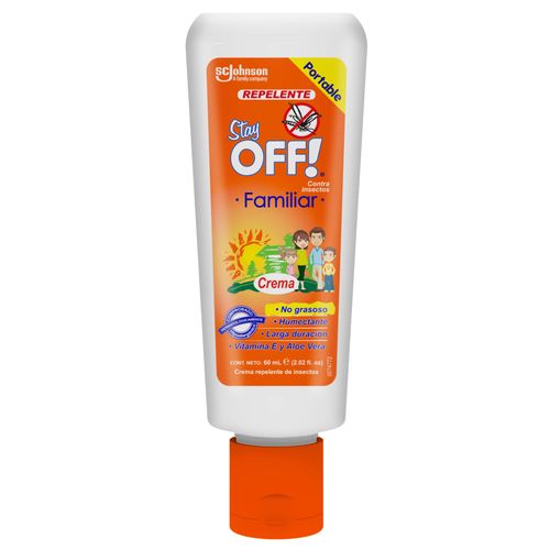 Repelente Stay Off Adultos Crema Frsaco 60 Ml Sc Johnson