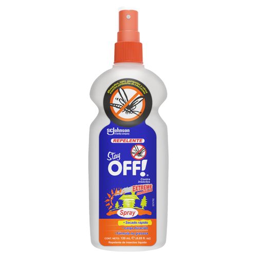 Repelente Stay Off Extra Contenido Spray Frasco X 120 Ml Johnson