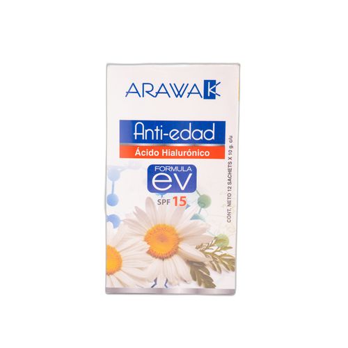 Crema Facial Arawak Antiedad Caja X 12 Sobres