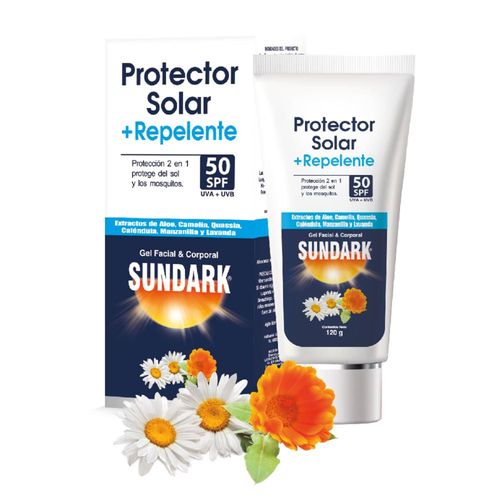 Repelente Sundark Spf 50 Tubo X 120 Gr Arawak