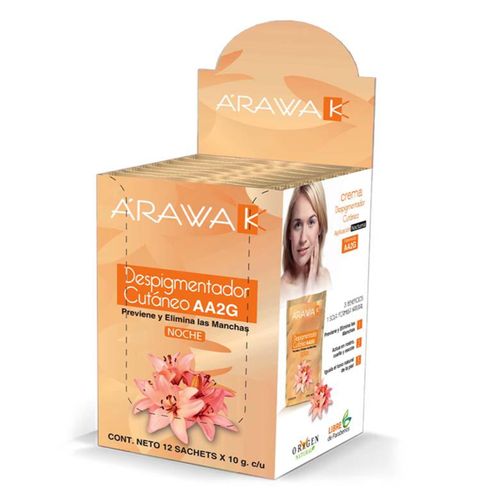 Arawak Despigmentador Noche Caja X 12 Sobres 10 Gr