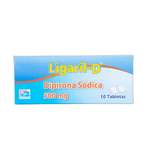 Ligaril D Dipirona Sódica 500 Mg Caja X 10 Tabletas Bioquifar