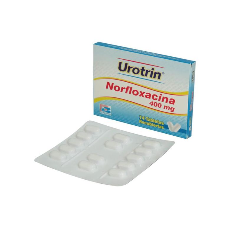 Urotrin Norfloxacina 400 mg 14 Tabletas