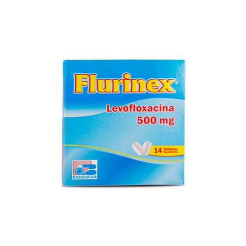 Flurinex Levofloxacina 500 Mg Caja X 14 Tabletas Bioquifar