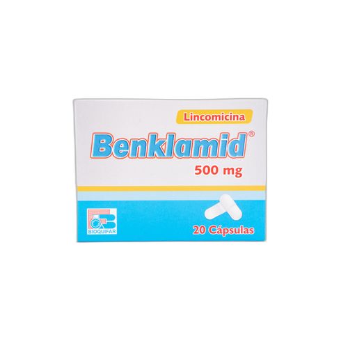 Benklami Lincomicina 500 Mg Caja X 20 Cápsulas Bioquifar
