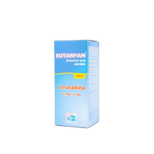 Eutarpan Loratadina 1 Mg/1 Ml Frasco X 100 Ml Jarabe Bioquifar