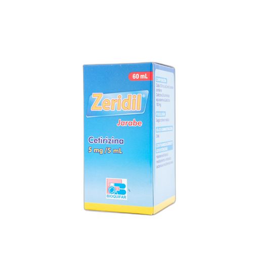 Zeridil Jarabe Cetirizina 5 Mg/5Ml Frasco X 60 Bioquifar