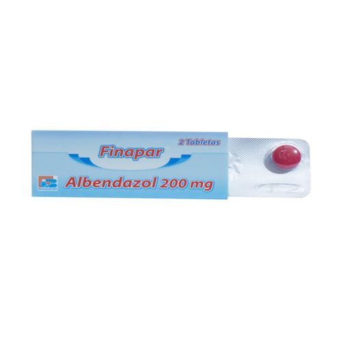 Finapar Albendazol 200 Mg Caja X 2 Tabletas Bioquifar