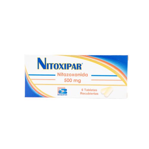 Nitoxipar Nitazoxanida 500 Mg Caja X 6 Tabletas Labquifar Bioquifar