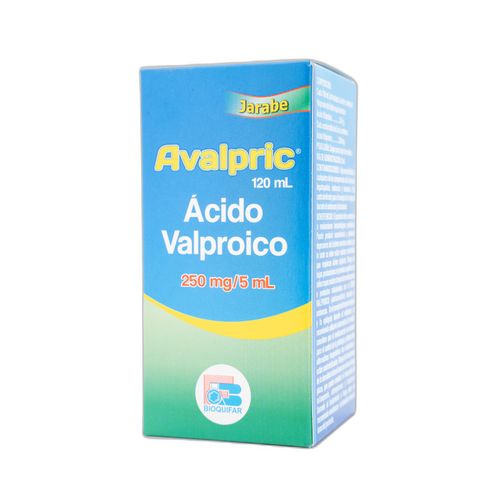 Avalpric Ácido Valproico 250 Mg/5 Ml Jarabe Frasco X 120Ml Bioquifar