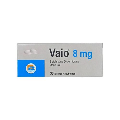 Vaio Betahistina Diclorhidrato 8 Mg Caja X 30 Tabletas Bioquifar