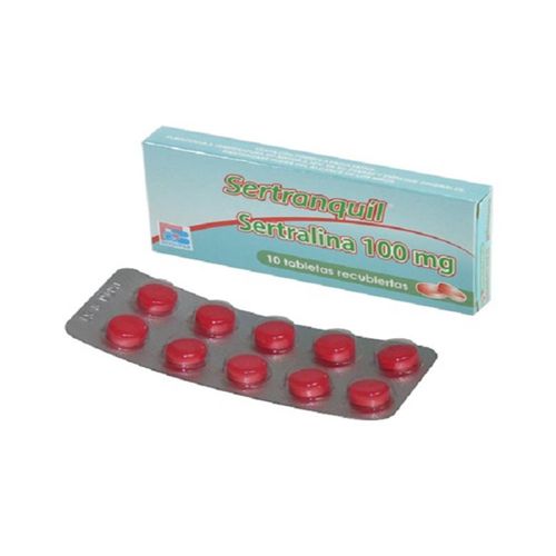 Sertranquil Sertralina 100 Mg Caja X 10 Tabletas Bioquifar