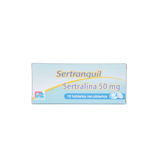Sertranquil Sertralina 50 Mg Caja X 10 Tabletas Bioquifar