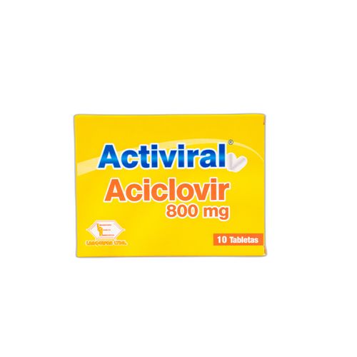 Activiral Aciclovir 800 Mg Caja X 10 Tabletas Labquifar