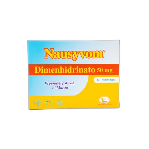 Nausyvom Dimenhidrinato 50 Mg Caja X 12 Tabletas Labquifar