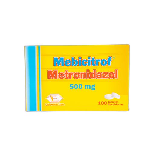 Mebicitrof Metronidazol 500 Mg Caja X 100 Tabletas Labquifar