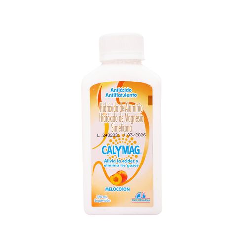 Calymag Melocoton Suspensión Oral Frasco X 360 Ml Anglopharma