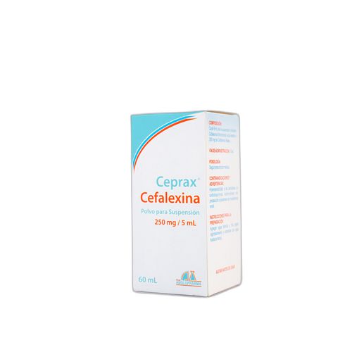 Ceprax Cefalexina Monohidrato 250 Mg Frasco X 60 Ml Suspensión Anglopharma