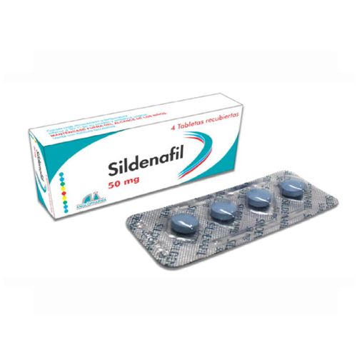 Sildenafil 50 Mg Caja X 4 Tabletas Anglopharma